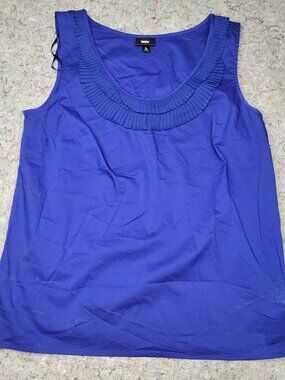 Womens Blouse, Massino, size large, blue, new without tags